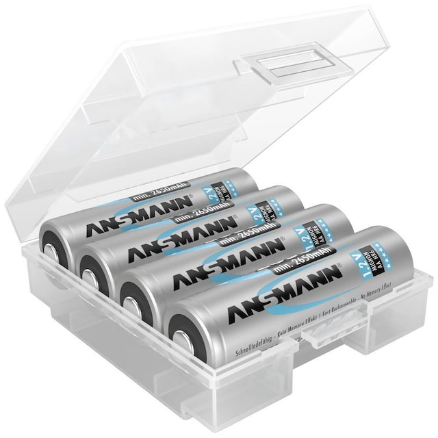 Ansmann Box 4 Batteribox Celletal: 4 R03 (AAA), R6 (AA)
