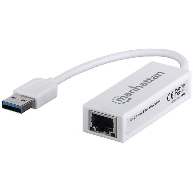 Manhattan Fast Ethernet Adapter Netværksadapter 100 MBit/s USB 2.0