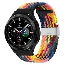Flettet Elastik Armbånd Samsung Galaxy Watch 4 Classic (46mm) - rainb