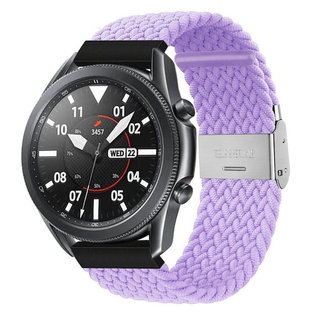 Flettet Elastik Armbånd Samsung Galaxy Watch 3 (41mm) - lightpurple