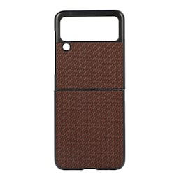 Kulfiber cover Samsung Galaxy Z Flip 4 - Brun