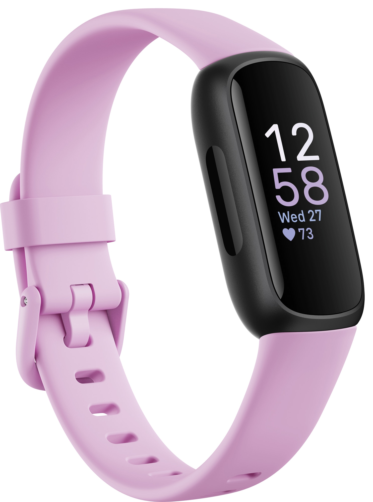på trods af let at håndtere ubehag Fitbit Inspire 3 aktivitetsmåler (Black/Lilac Bliss) | Elgiganten