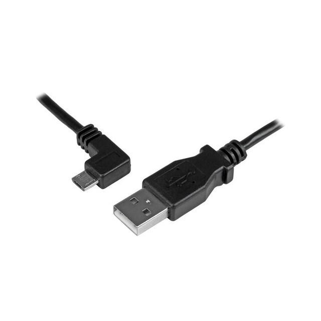 StarTech.com Micro USB-kabel för laddning och synkning M/M - Vänstervinklad Mi