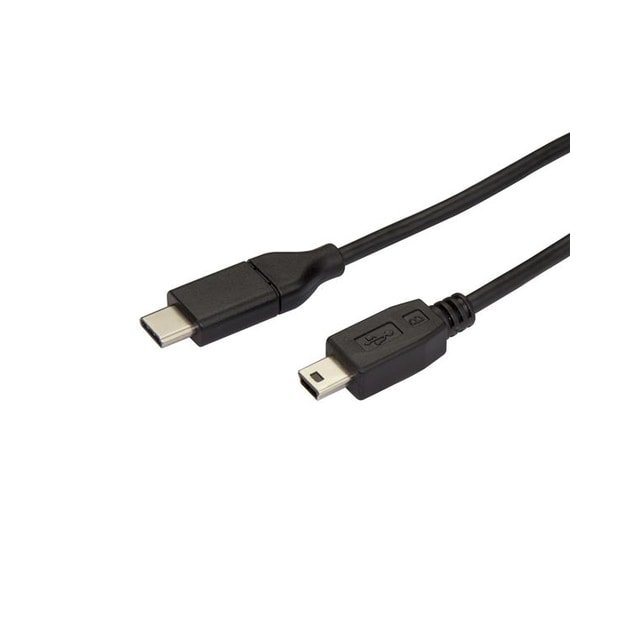 StarTech.com USB2CMB2M, 2 m, USB C, Mini-USB B, USB 2.0, 480 Mbit/s, Sort