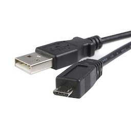 StarTech.com 0.5m USB A/microB, 0,5 m, USB A, Micro-USB B, USB 2.0, Hanstik/Hanstik, Sort