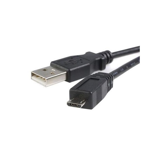 StarTech.com 0.5m USB A/microB, 0,5 m, USB A, Micro-USB B, USB 2.0, Hanstik/Hanstik, Sort