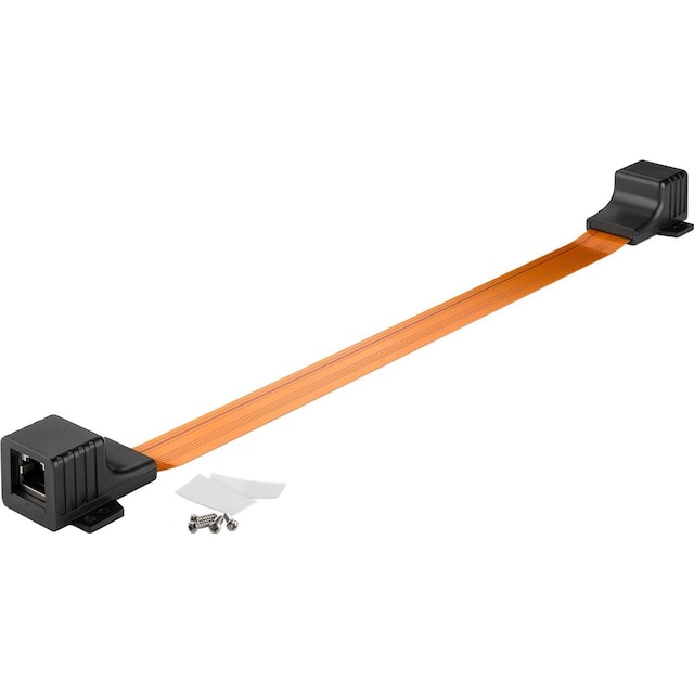 Goobay RJ45 LAN vinduesgennemføring ultra-slim 0,3 m