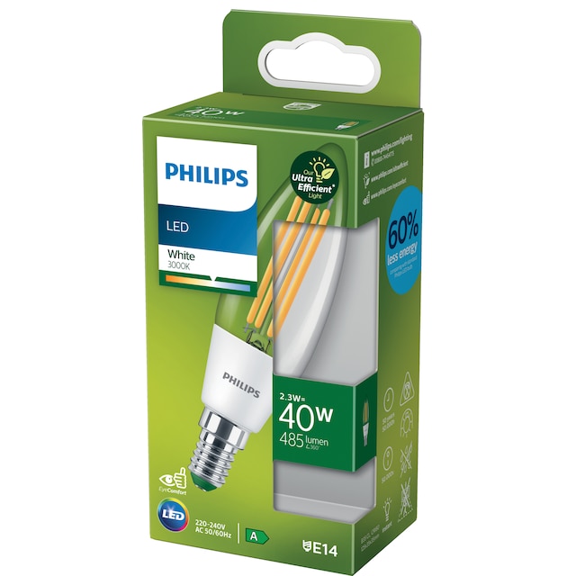 Philips LED-pære 2.3W E14