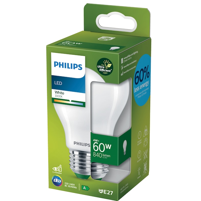 Philips LED-pære 4W E27