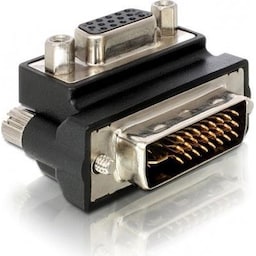 DeLOCK DVI-adapter, DVI-A - VGA(HD15),  24+5-pin han - 15-pin hun, vin