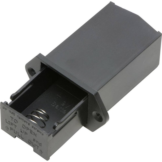 TRU COMPONENTS SBH-9V-COM Batteriholder 1 9 V blok Loddetilslutning