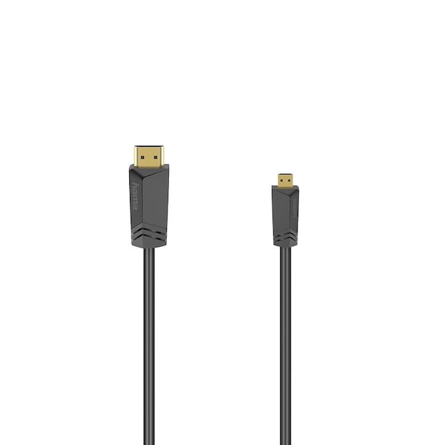 Hama HDMI A-HDMI Micro D Ethernet-kabel (1,5m)