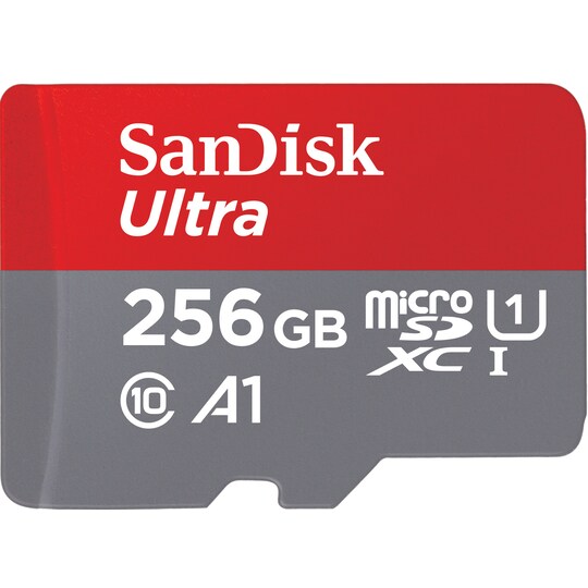 Sandisk Ultra 256GB mSDXC hukommelseskort | Elgiganten