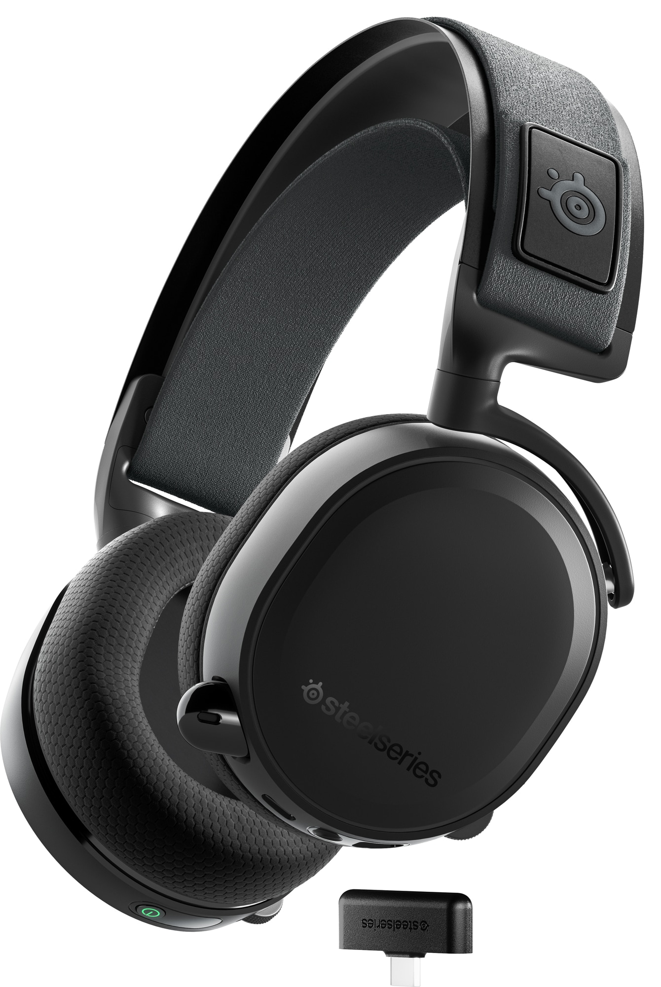 SteelSeries Arctis 7 Plus Wireless gaming headset (sort) | Elgiganten