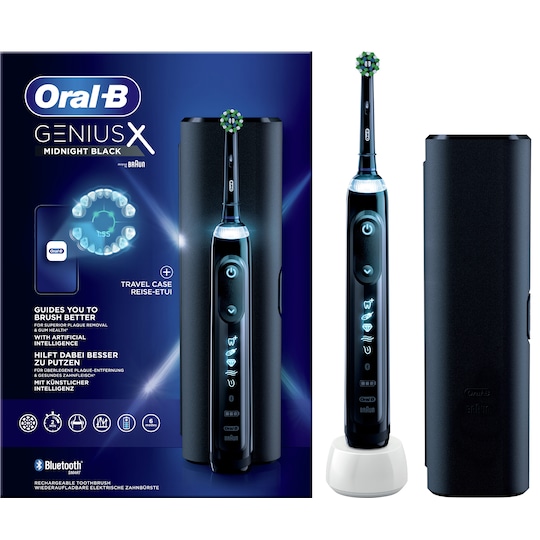 Oral-B Genius X Black TC tandbørste 396949 (sort) | Elgiganten