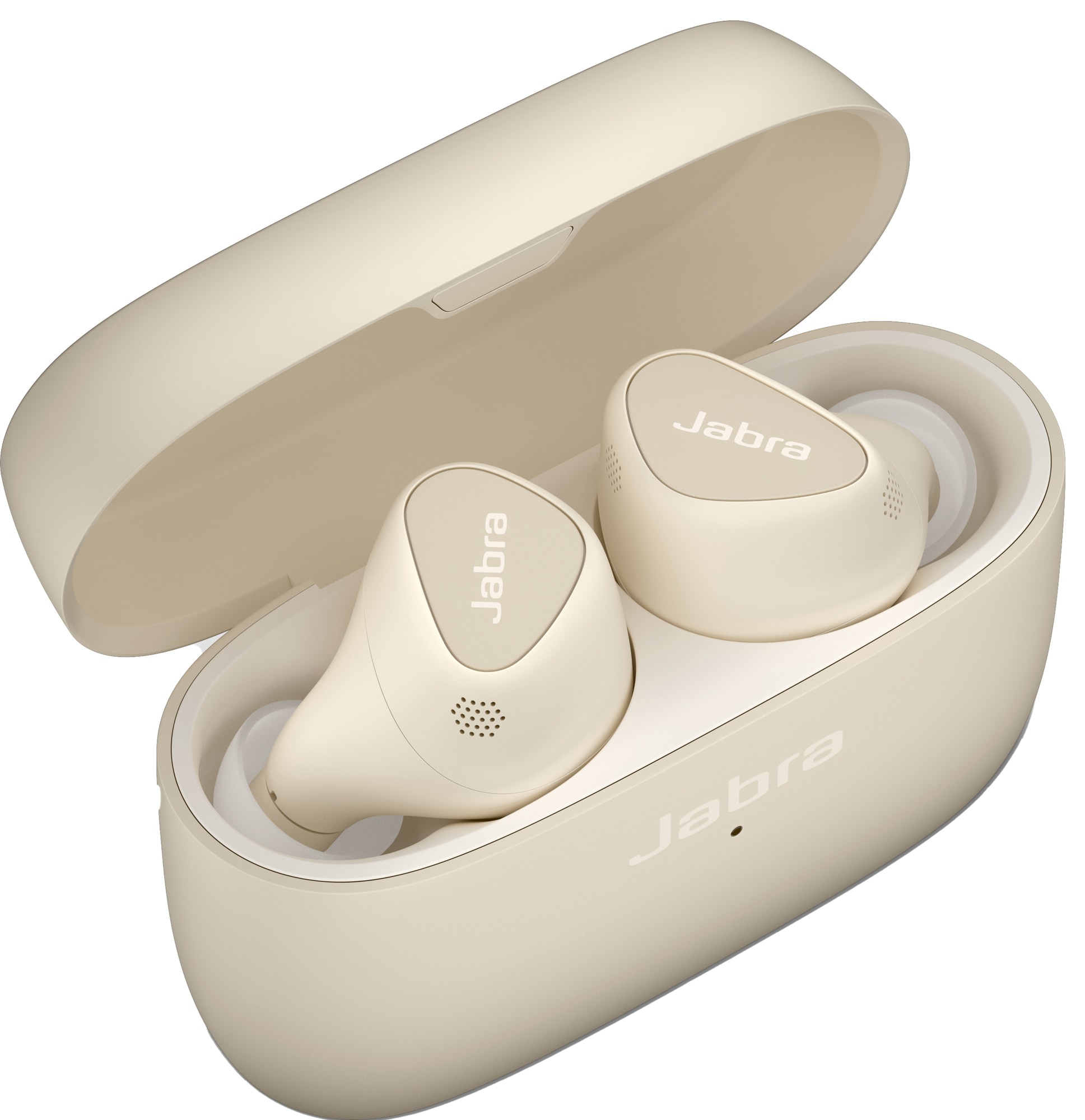 Jabra Elite 5 true wireless in-ear høretelefoner (gold beige) | Elgiganten