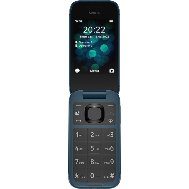 Nokia 2660 fliptelefon (blå)