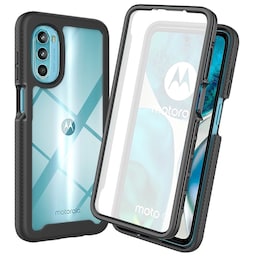 SKALO Motorola Moto G52 Stødsikker Clear Hybrid Cover - Sort