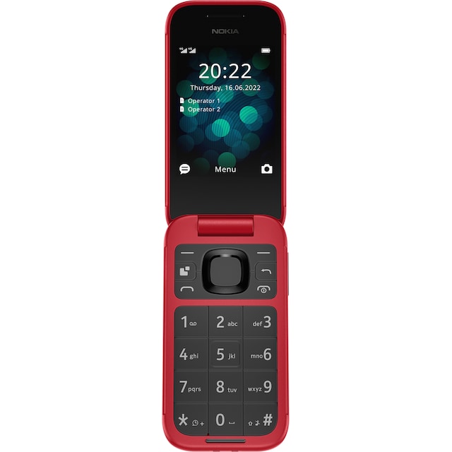 Nokia 2660 fliptelefon (rød)