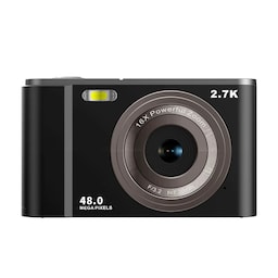 Digitalkamera 48MP 1080 FHD 2,8 tommer skærm Sort