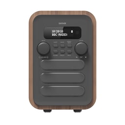 Denver FM/DAB+ Radio Bluetooth Træ/grå