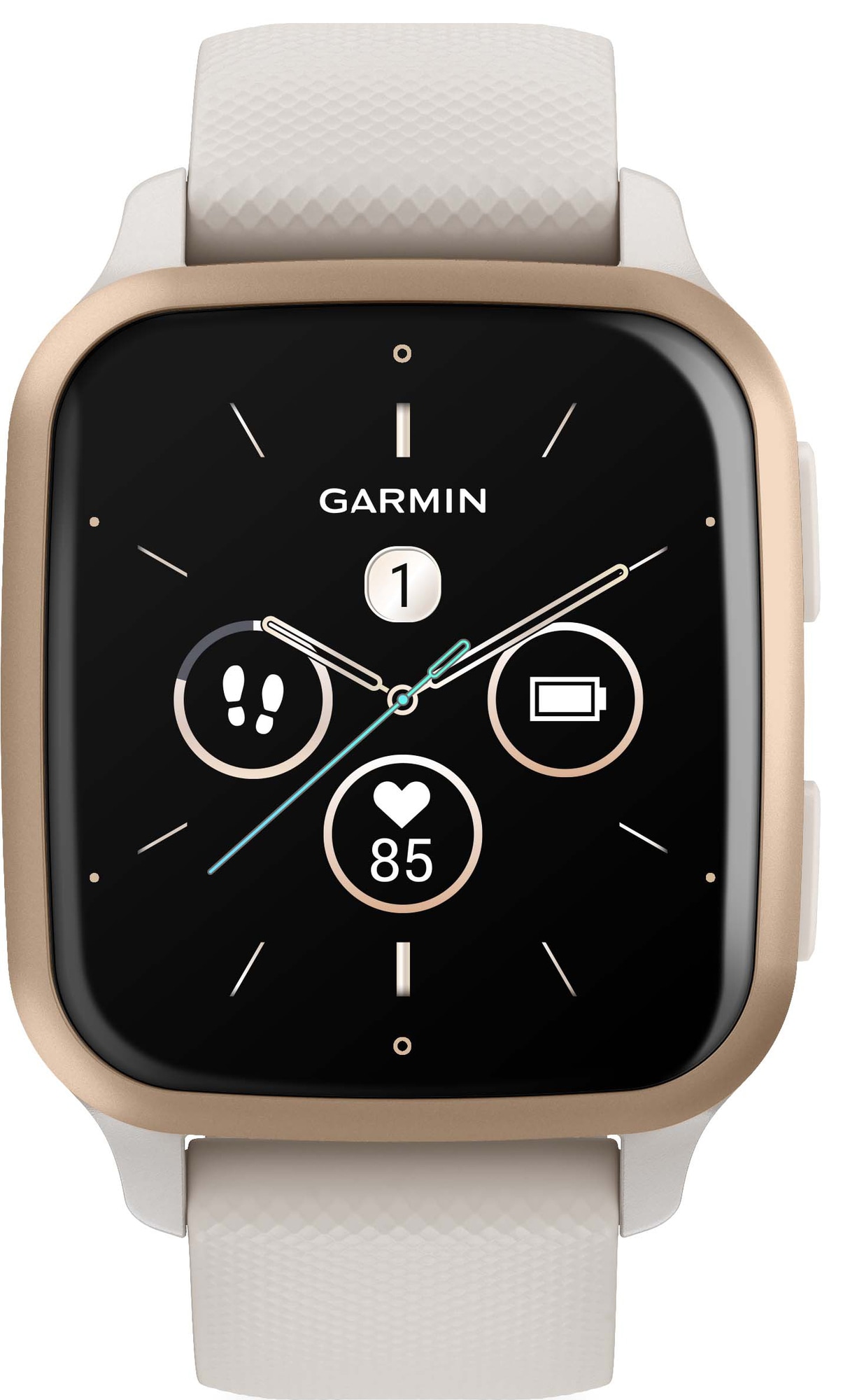 Garmin 2 Music smartwatch (Ivory Gold) | Elgiganten
