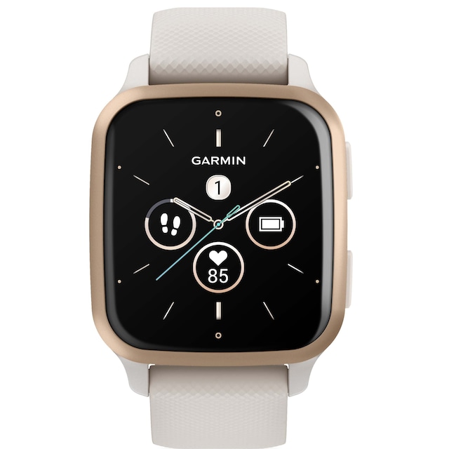 Garmin Venu Sq 2 Music smartwatch (Ivory & Gold)