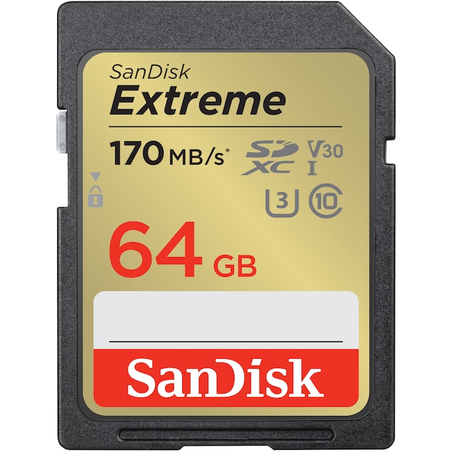 SanDisk Extreme® 64GB SDXC™ UHS-I kort
