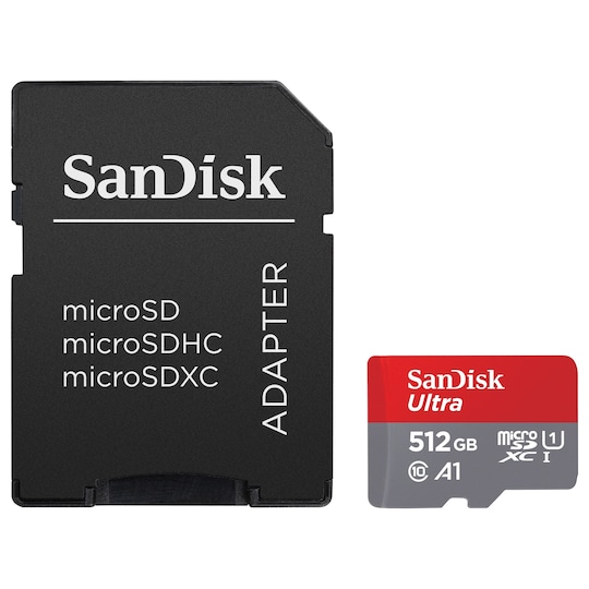 SanDisk Ultra® 512GB microSDXC™ UHS-I kort | Elgiganten