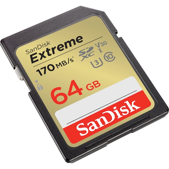 SanDisk Extreme® 64GB SDXC™ UHS-I kort | Elgiganten