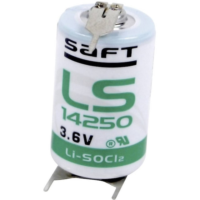 Saft LS 14250 3PFRP Special-batterier 1/2 AA U-loddeben