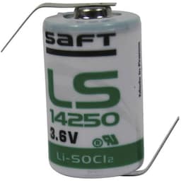 Saft LS 14250 HBG Special-batterier 1/2 AA Z-loddefane