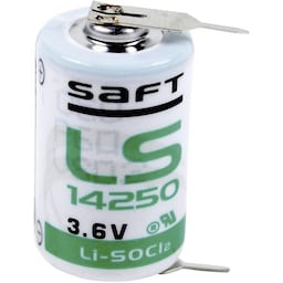 Saft LS 14250 2PF Special-batterier 1/2 AA U-loddeben