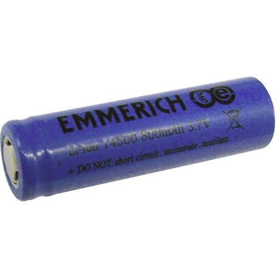 Emmerich 14500 Special-batteri 14500 Flat-Top Litium 3.7 V 800 mAh |  Elgiganten