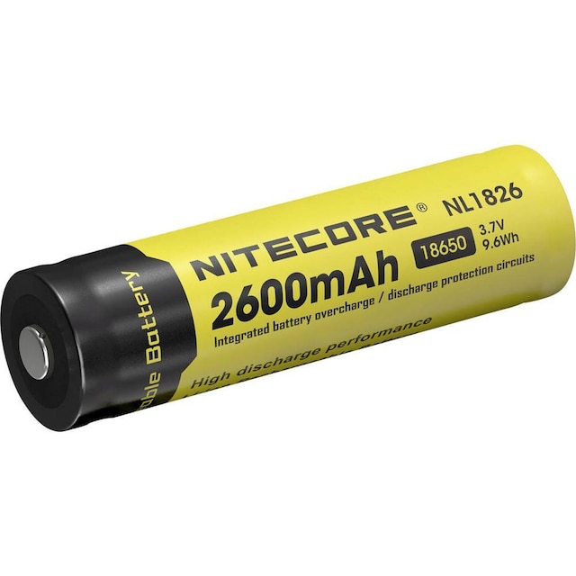 NiteCore NL1826 Special-batteri 18650 Litium 3.7 V 2600