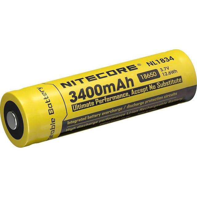 NiteCore NL1834 Special-batteri 18650 Litium 3.7 V 3400