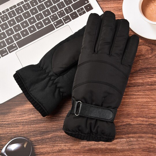Varme vinterhandsker med touchscreen-fingre til kvinder 1 par Sort |  Elgiganten