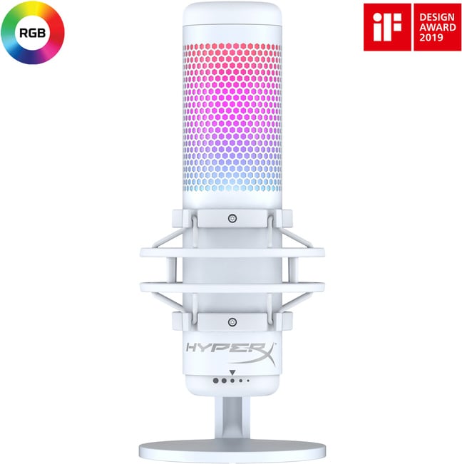HyperX QuadCast S mikrofon (hvid) | Elgiganten