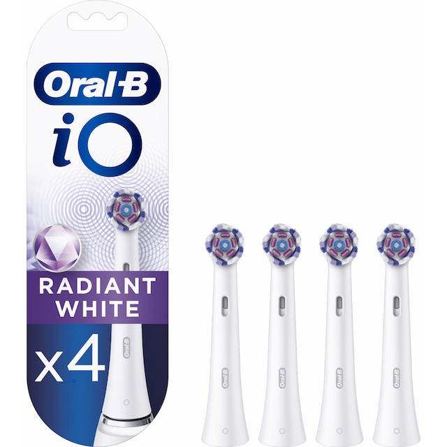 Oral-B iO Radiant White tandbørstehoveder 420330 (hvid)