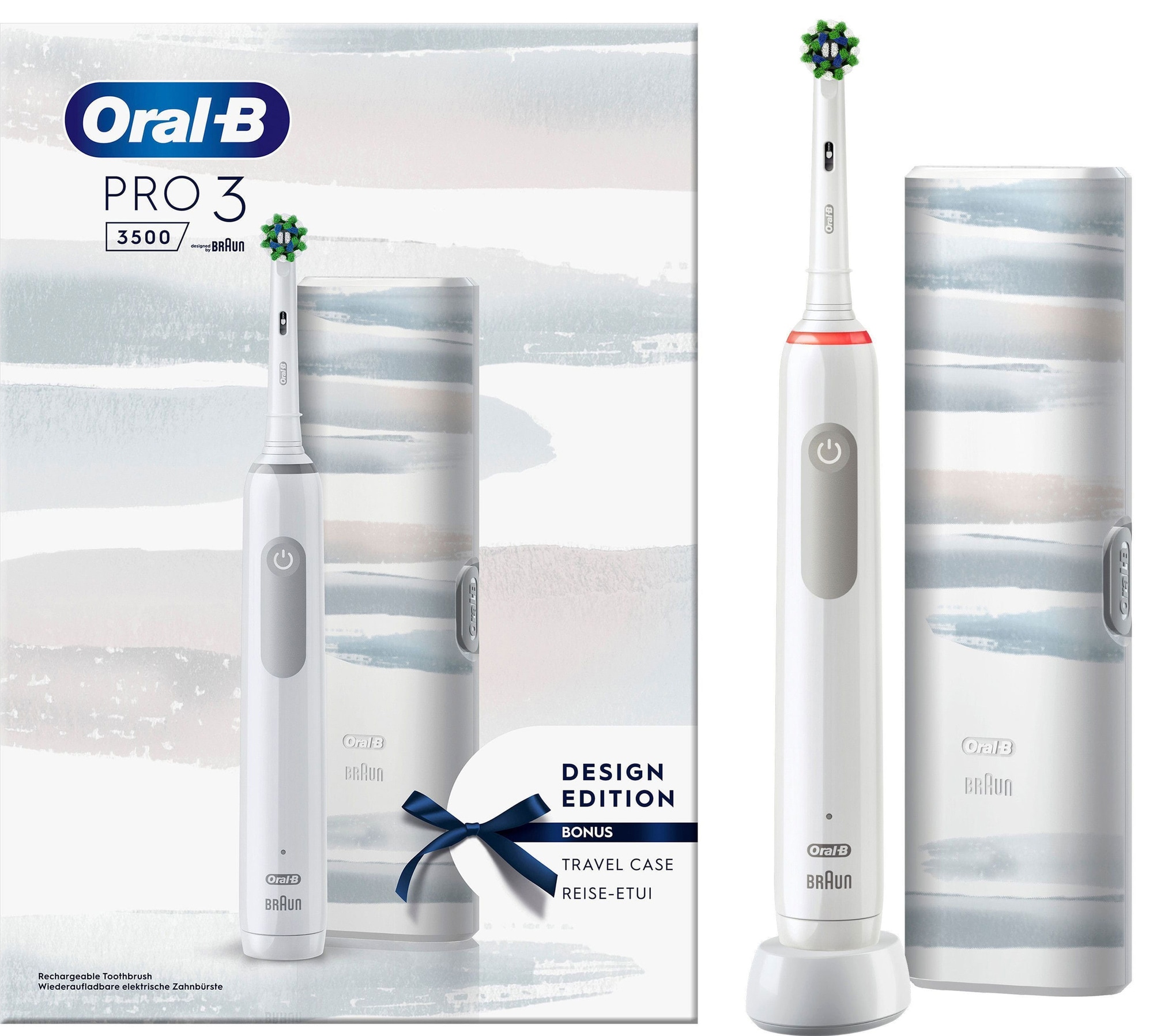 Oral-B Pro3 3500N elektrisk tandbørste 421146 (hvid) med PrisMatch