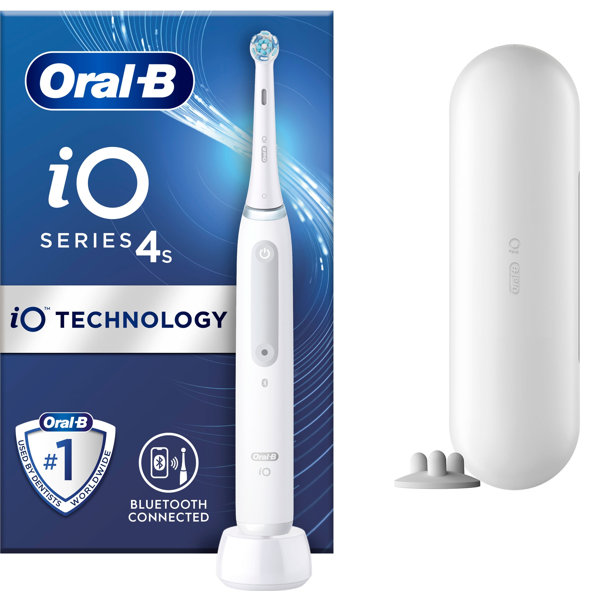 Oral-B iO 4s elektrisk tandbørste 414865 (quite white) | Elgiganten