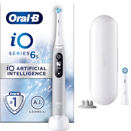 Oral-B iO 6s elektrisk tandbørste 427360 (grå) | Elgiganten