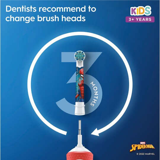 Oral-B Vitality Kids Spiderman elektrisk tandbørste 419686 | Elgiganten