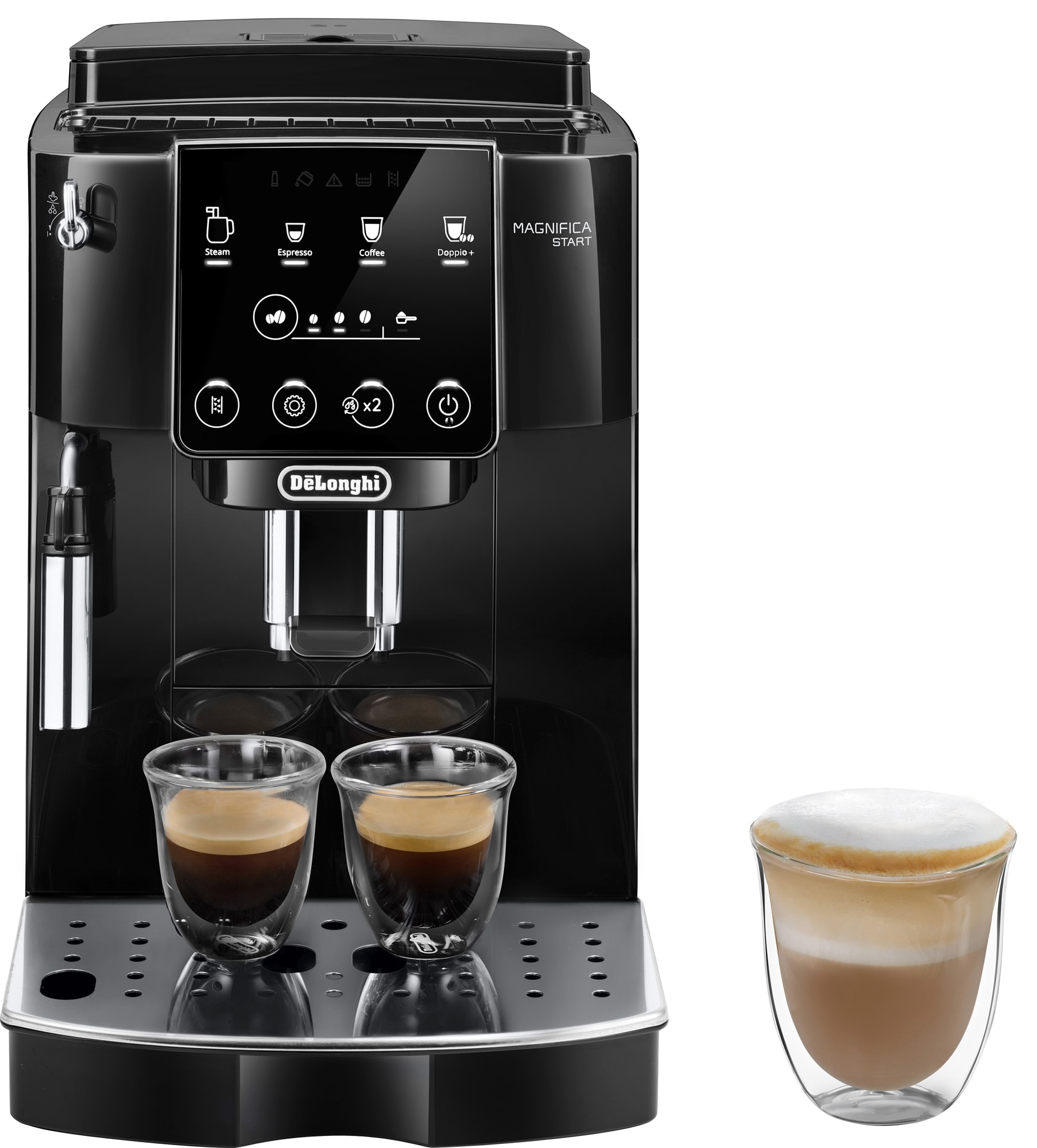 Leder du efter en ny DeLonghi Magnifica Start kaffemaskine ECAM220.21.B, så  klik forbi og find den bedste pris i dag!