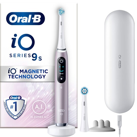 Oral-B iO 9s elektrisk tandbørste 408888 (rose quartz) | Elgiganten