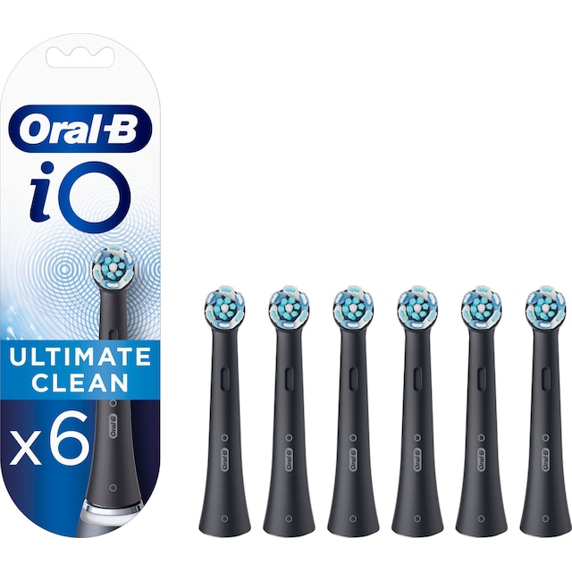 Oral-B iO Ultimate Clean tandbørstehoveder 417880 6 stk. (sort)