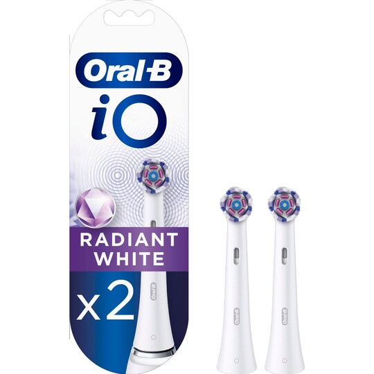 Oral-B iO Radiant White tandbørstehoveder 415671 (2 stk.) | Elgiganten