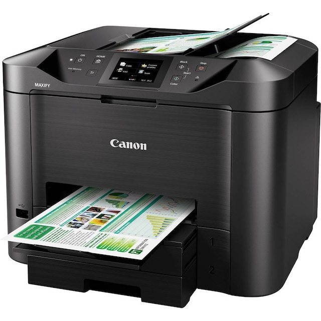 Canon MAXIFY MB5450 Farve inkjet multifunktionsprinter A4 Printer, scanner, kopimaskine, fax LAN, WLAN