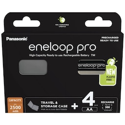 Genopladeligt AA-batteri NiMH 4 stk Panasonic eneloop