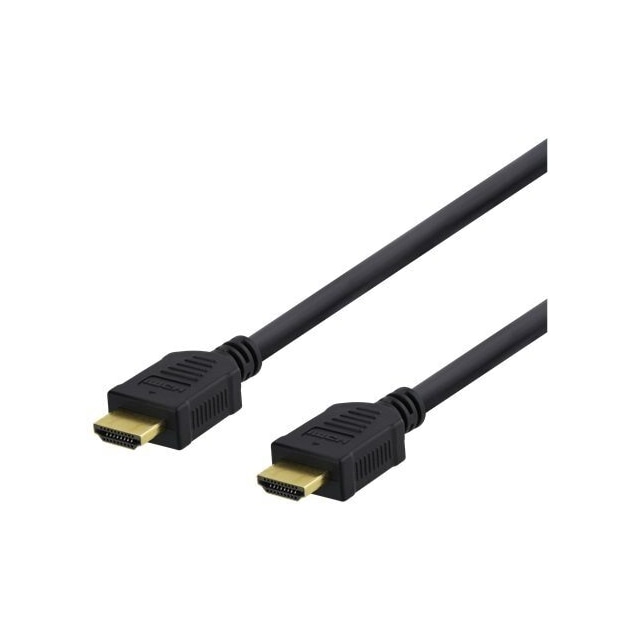 High-Speed HDMI-kabel, 5m, Ethernet, 4K UHD, sort